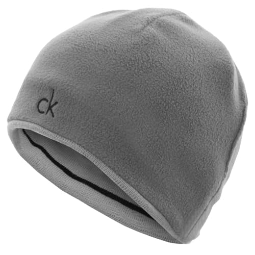 Bonnet en Tricot Calvin Klein Homme Noir à Rayures Réversibles CK - 4