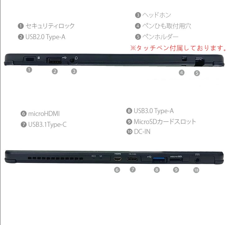 Amazon.co.jp: 【整備済み品】富士通 ARROWS Tab Q739 / 13.3型FHD