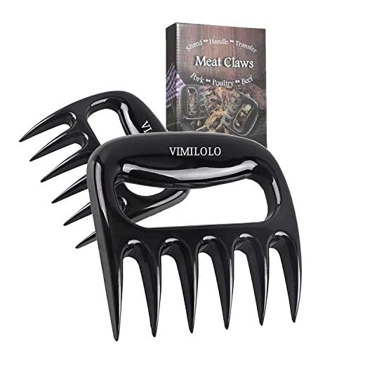 VIMILOLO BBQ Meat Shredder Claws - Pulled Pork Claws BBQ Grill Accessories for Barbecue Meat Claw