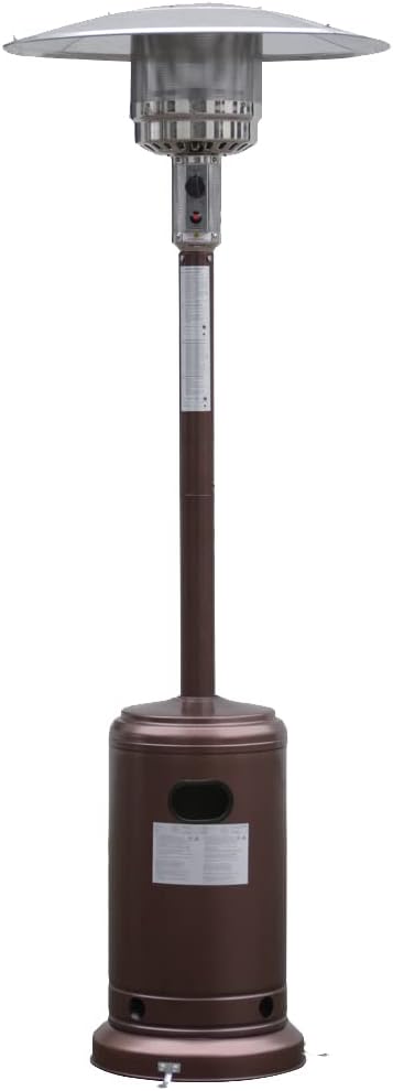 Blue Sky Outdoor Living PHG8732BZ Hammered Bronze Gas Outdoor Patio Heater – 48,000 BTU