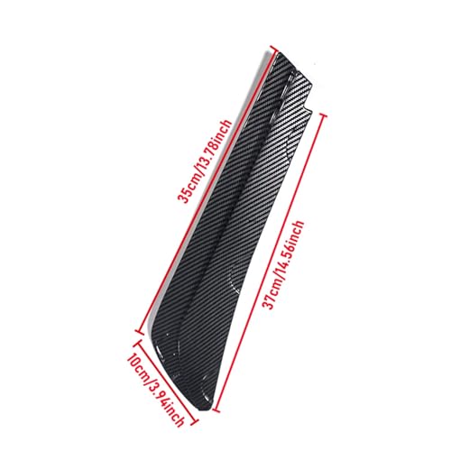 Difusor de parachoques trasero universal y winglets laterales negros 5