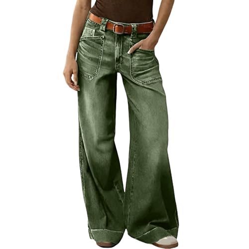 Jean baggy pour femme avec jambes larges confort stretch été
