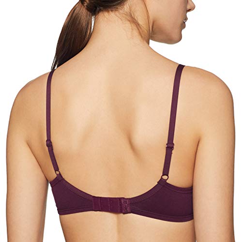 Image of Amante Every de Blue Solid Non-Wired Lightly Padded Everyday Bra
