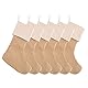 Chyuan Weihnachtsstrümpfe Set, große Größe Xmas Sock Sack Geschenktüte Baumschmuck Weihnachtsschmuck Süßigkeitenbeutel Tasche für Geschenke Baumschmuck Kamin Dekoration