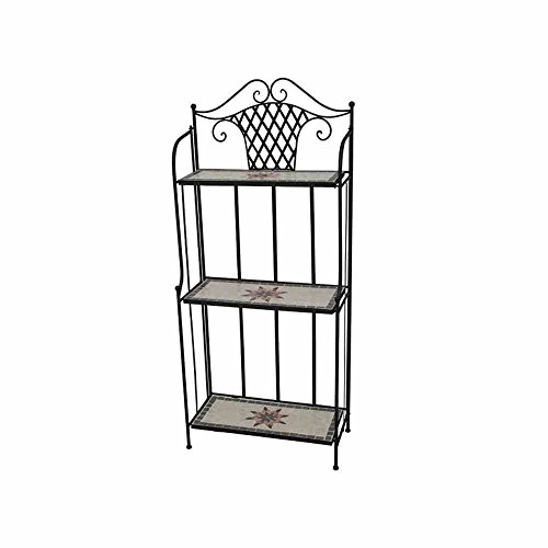 Preisvergleich Produktbild Siena Garden Regal Stella, 62x29x143cm, in schwarz matt