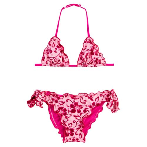 Girls Hibiscus Print Bikini