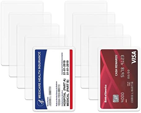 Card Protector Sleeves 5-Pack Clear Vinyl Medicare - Also For Social Security, Credit Cards (Specialist ID) Clear Card Sleeves Card Protector Sleeves 5-Pack Clear Vinyl Medicare - Also For Social Security, Credit Cards (Specialist ID) Clear Card Sleeves