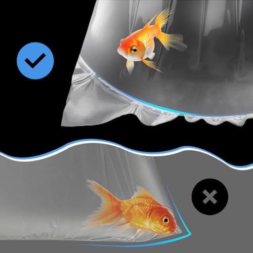 Image of Fish Shipping Bags for Live Fish, 15x30 inch Round Bottom Double Seal Clear Leak-Proof Live Fishes Transport Bags Koi Transport Bag, Betta Shipping Fishery Bag (Ultimate 3 mil, 25 Pack)