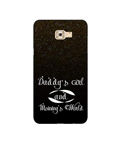 Image of Amazon Brand - Solimo Designer Daddy's Girl and Mummy World 3D Printed Hard Back Case Mobile Cover for Samsung Galaxy C7 Pro