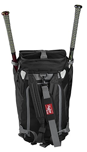 Rawlings Hybrid Duffel/Backpack Baseball/Softball Bag, Black