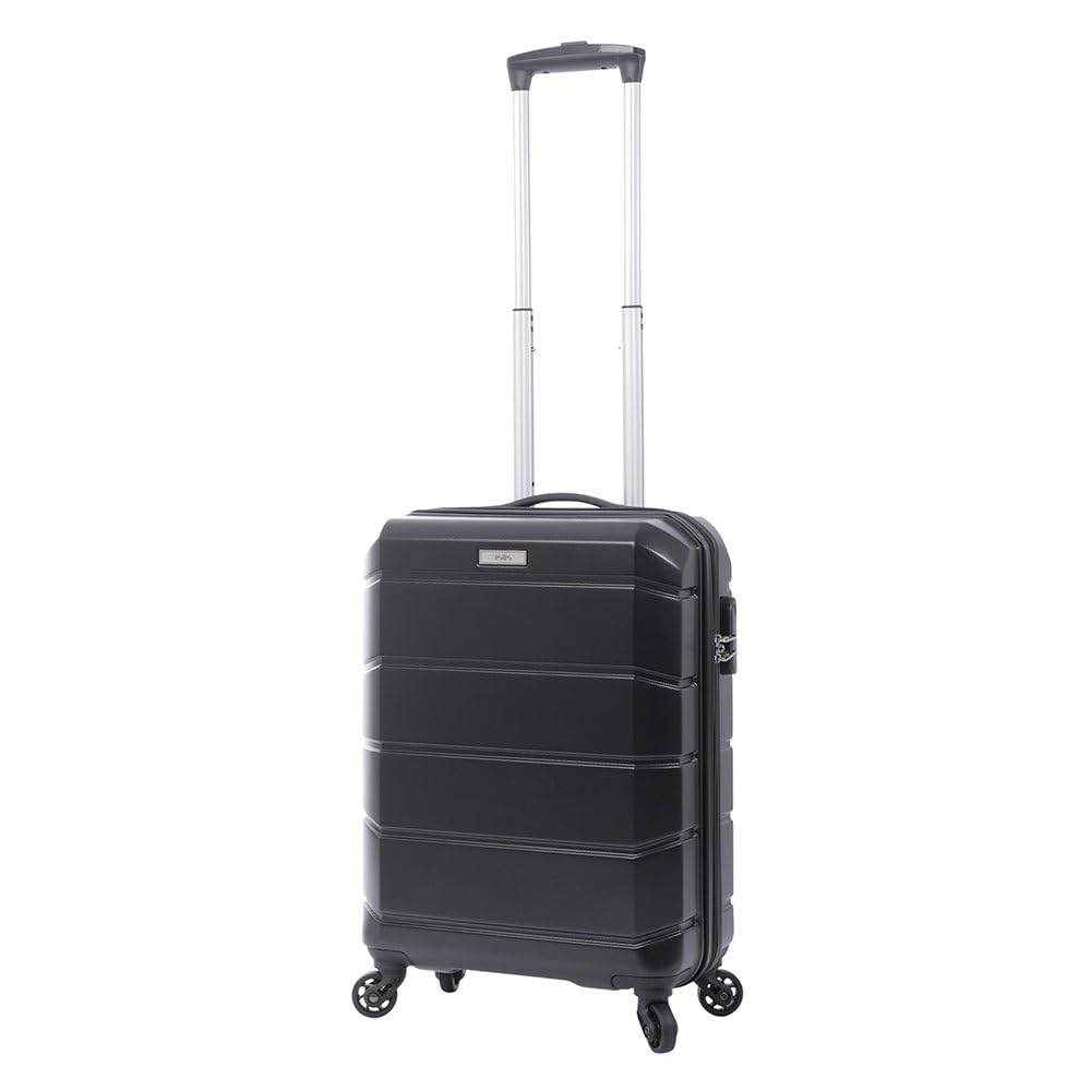 TOTTO - Maleta Trolley Cabina, Modelo Rayatta, 38.5 x 57 x 20.5 cm, Capacidad 36L, Alta Resistencia a Impactos, Ruedas 360º, Manija Telescópica, Correas Internas, Candado 3 Dígitos, Color Negro