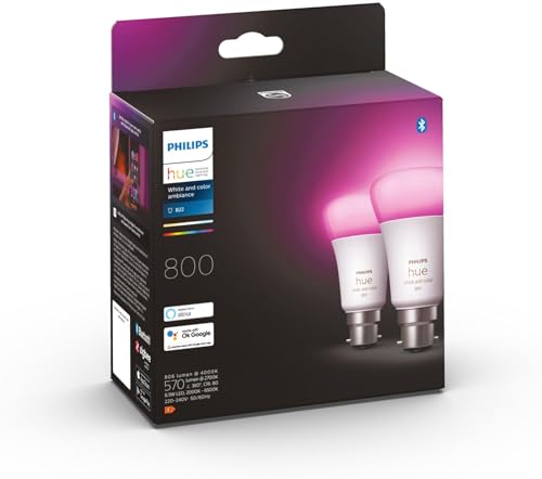 Image of Philips Hue Smart Bulb Twin Pack, 2 Count (Pack of 1)