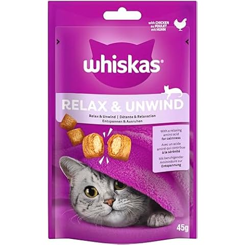 WHISKAS Relax & Unwind Calming Cat Treats Cover