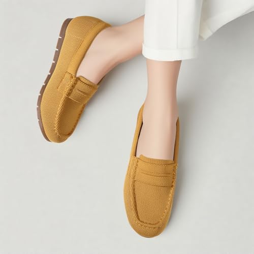 Image of Vespiero Loafers for Women Comfortable Slip on Work Flats Shoes Womens Dressy Casual Walking Shoes