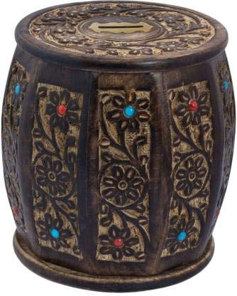 Pacific handicrafts Wooden Money Bank/Piggy Bank/Coin Bank for Adult