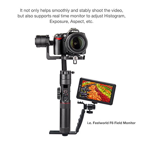 Moman L-Form Halterung Kamera Blitzschuhhalterung Handheld Griff Handgriff mit 1/4 Schraube für DSLR Kamera, Zhiyun… – Bild 4