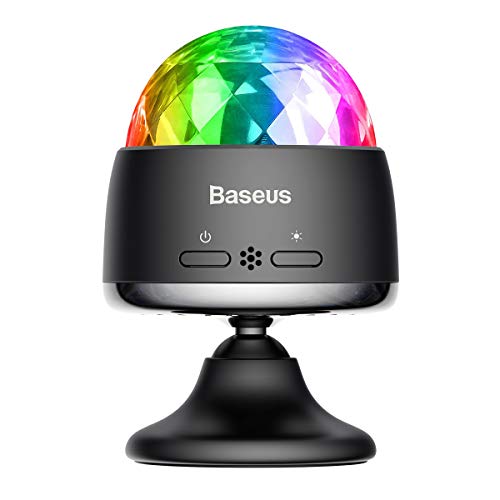 Car Party Light, Rechargable Portable and Sound Activated RGB Disco Ball Strobe Lamp