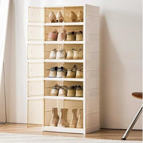 Rangement à chaussures empilable pour maximiser l'espace du placard