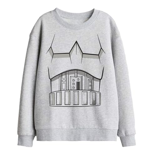 Image of Star Wars Stormtrooper Costume Kids Sweatshirt, Athletic Heather, 9-11