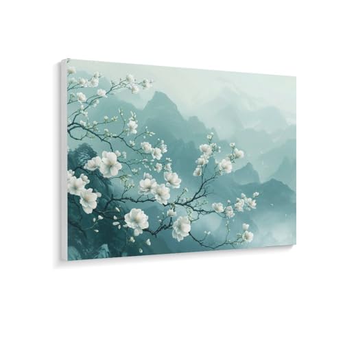 数字油絵 ラッセン 中国の風山と花の風景 デジタル油絵 数字キットによる絵画 DIY絵 手塗り 美しい自然の風景 魅力的な花 数字キット塗り絵 壁飾り ホーム オフィス装飾 数字塗り絵 手工芸 初心者 大人 子供 贈り物 40×30cm
