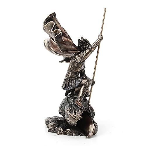 Figura Decorativa San Jorge Matadragones 28.9 cm Bronce miniatura 6