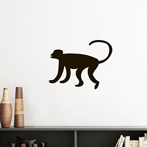 Sticker singe noir silhouette amovible de 60cm au design épuré