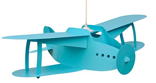R&M Coudert Lampe Suspension Chambre d'enfant Avion Turquoise