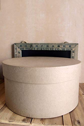 Richland Paper Mache Hat Box 10"x 5" Round