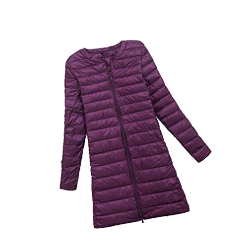 ダウンコート ダウン コート ダウンジャケット レディース パープル ロング 大きいサイズ アウター ファー 毛皮 レディースダウンコート 3XL ダウンジャケットレディース フォックスファー付ダウンコート