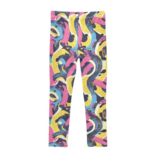 KLL Snake Skin Texture Seamless Toddler Girls Legging Casual Full Length Activewear Running2