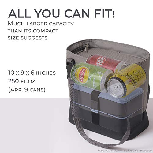 Bentoheaven Insulated Lunch Tote For Work - Durable Materials, Variable Strap/Handle, Wide Opening - Cooler Lunch Bag For Women & Men - Fits All Major Bento Lunch Boxes And Other Containers #TOP1