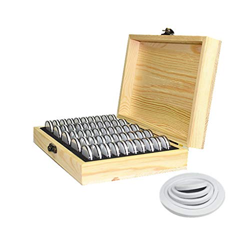 Caja para monedas de madera con 50 compartimentos miniatura 6