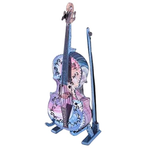 Gra logiczna Puzzle ze stali nierdzewnej Puzzle 3d dla dorosłych Skrzypce Puzzle 3d Decor Zestawy modeli dla łamigłówek w wieku 14 lat i więcej Wyjątkowe prezenty Dekoracja