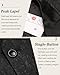 COOFANDY Men's Casual Slim Fit Long Sleeve Dress Suit Floral Stylish Jacket Wedding Blazer, Black, US XL