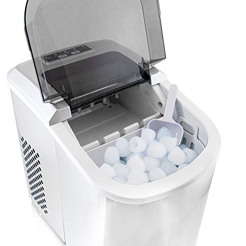 Eiswürfelmaschine Edelstahl Eiswürfelbereiter Eiswürfel Ice Maker Eis Maschine Icemaker (Steel) – Bild 7