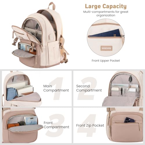 WINDARS Cute USB Backpack for Girls