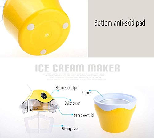 LILAODA Home Eismaschine Maschine Frozen Joghurt Maschine Sorbet Maker Slush Maker One Push Operation Mischpaddel Easy… – Bild 7