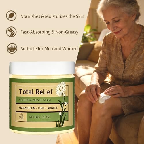 Total Relief Gentle Magnesium Cream with MSM and Arnica, Fast-Absorbing, for Comfortable Nerves and Daily Comfort, 4 Fl Oz — view 5