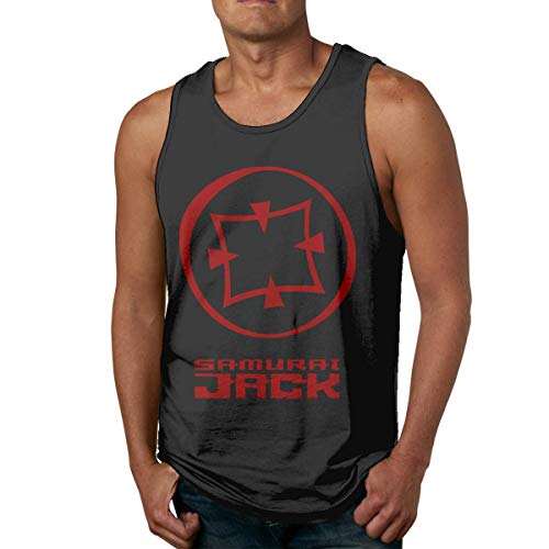HJYR Mens tee Shirt Samurai Jack Sleeveless T-Shirts Sport Gym Camiseta sin Mangas