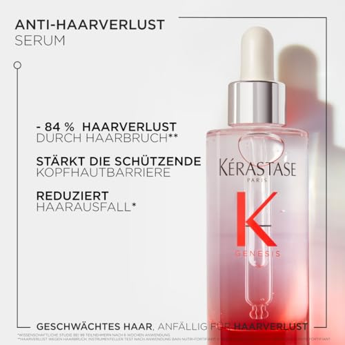 3. Bild von Kérastase Stärkende Haarkur für feines und brüchiges Haar, Gegen Haarausfall und Haarbruch, Sérum Anti-Chute Fortifiant, Genesis, 90 ml