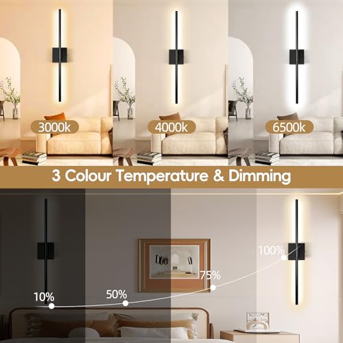 Apliques de pared recargables inalámbricos con mando y brillo regulable para casa 7