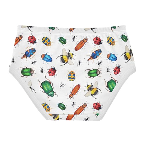 Little Girls' Soft Cotton Underwear Kids Breathable Comfort Bugs Panties Briefs Toddler Undies2