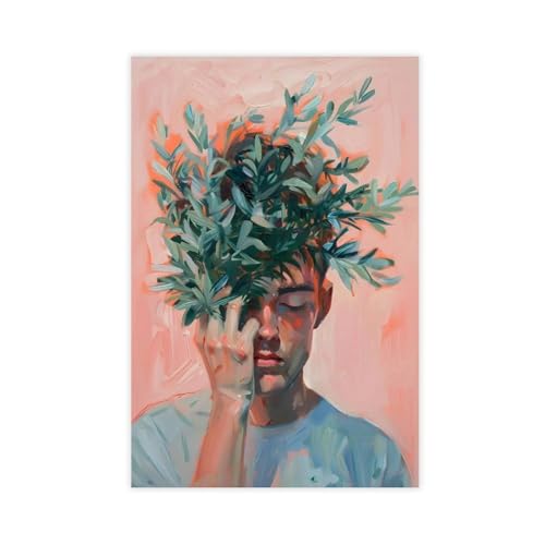 Poster toile portrait jeune homme 61x91cm pour habiller un mur vide