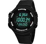 ☆Reloj digital: diseño de esfera deportivo de moda, perspectiva de estilo militar. Los números grandes se muestran con una esfera luminosa y grande, muestran la hora clara incluso en la oscuridad.