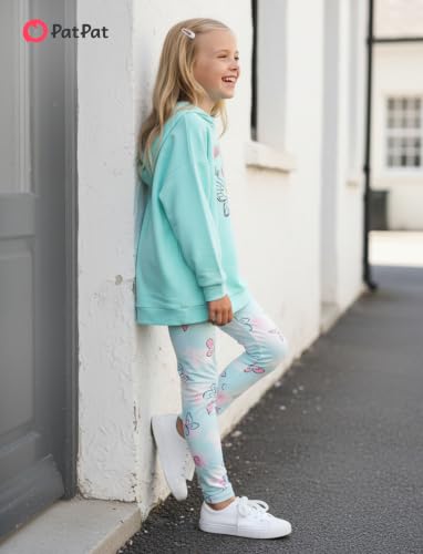 Image of PATPAT Girls 2 Piece Outfits Long Sleeve Hoodie and Leggings Clothing Set Outfits for Girls 4-12Y Fall /Winter Outfits