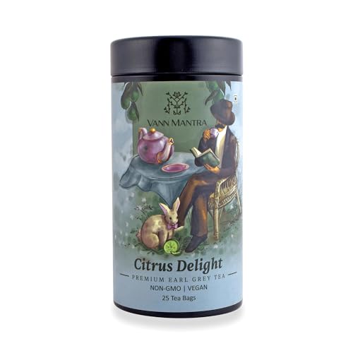 Vann Mantra Earl Grey Tea Citrus Delight, 25 Count Premium Assam Black Tea Bags With Bergamot Twist thumb #7