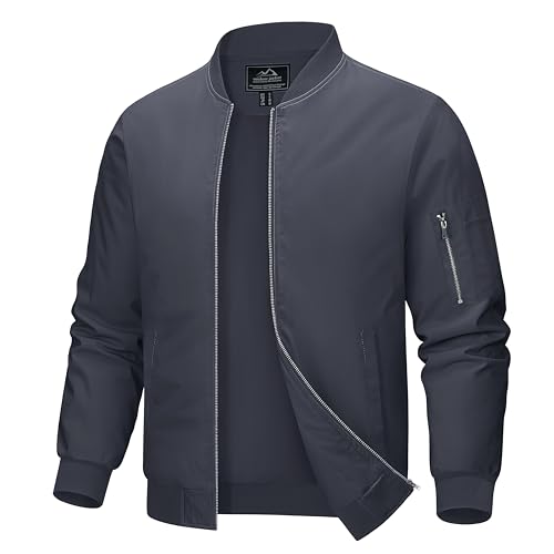 MEIHAOYIT Herren Übergangsjacke Leicht - Winddichte Softshelljacke Für Herbst & Outdoor