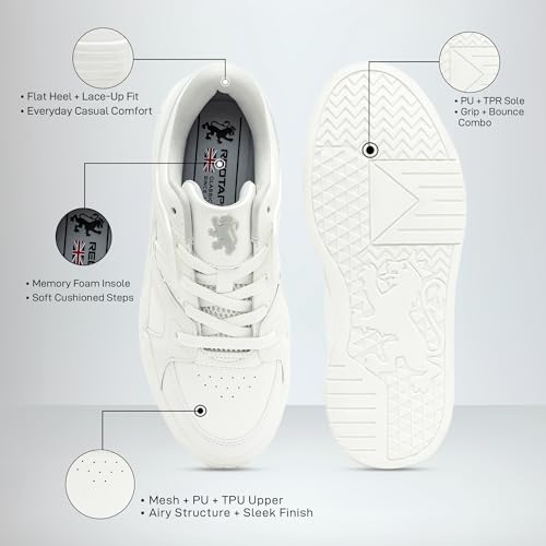 Image of Red Tape Casual Sneaker Shoes for Women | Classic Rounded Front & Cushioned Impact