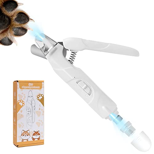 SumDirect Coupe Ongle Griffes Chien - 2 en 1 Coupe Ongle Avec Lime à Ongle Chien Electrique pour Coupe Griffes Chien Chat (Blanc) Cover