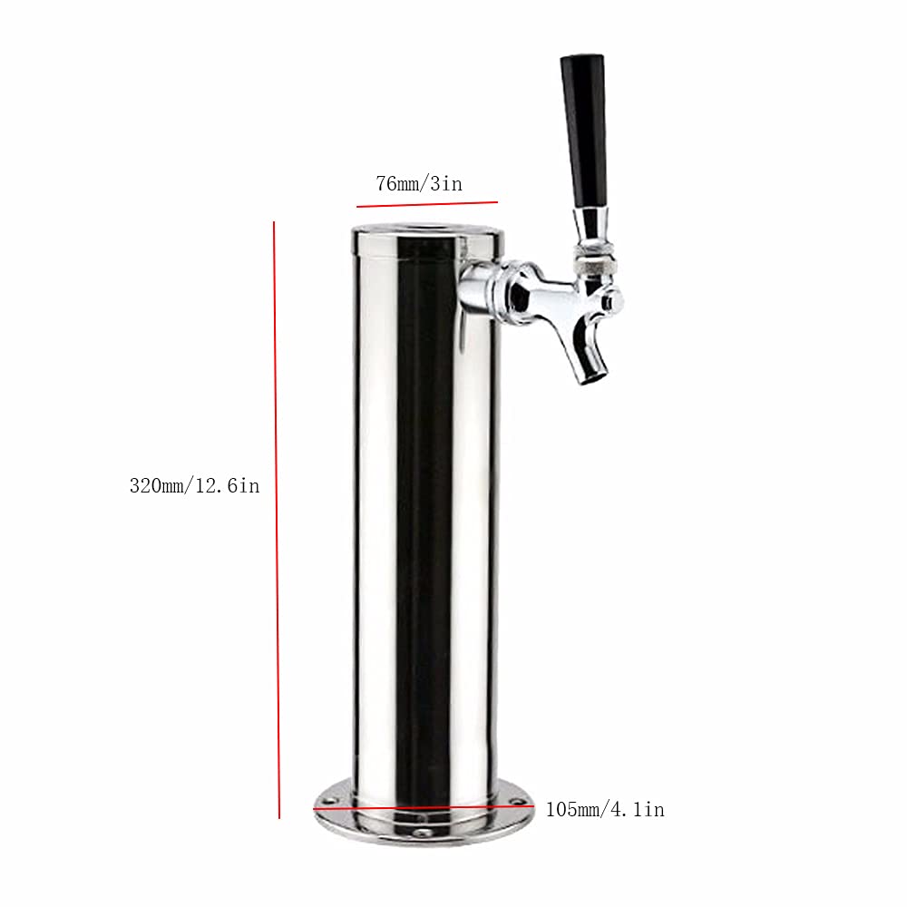 Distributeur de bière portable - Colonne de distribution en acier inoxydable - Homebrew